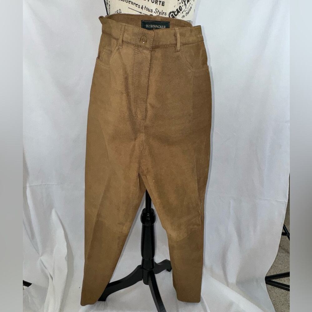 EUC: Bushwacker Wonderful Caramel/Cinnamon Leather Suede Pants